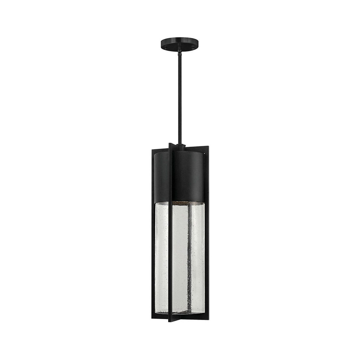 Shelter LED 8 inch Black Outdoor Hanging Lantern, Extra Large