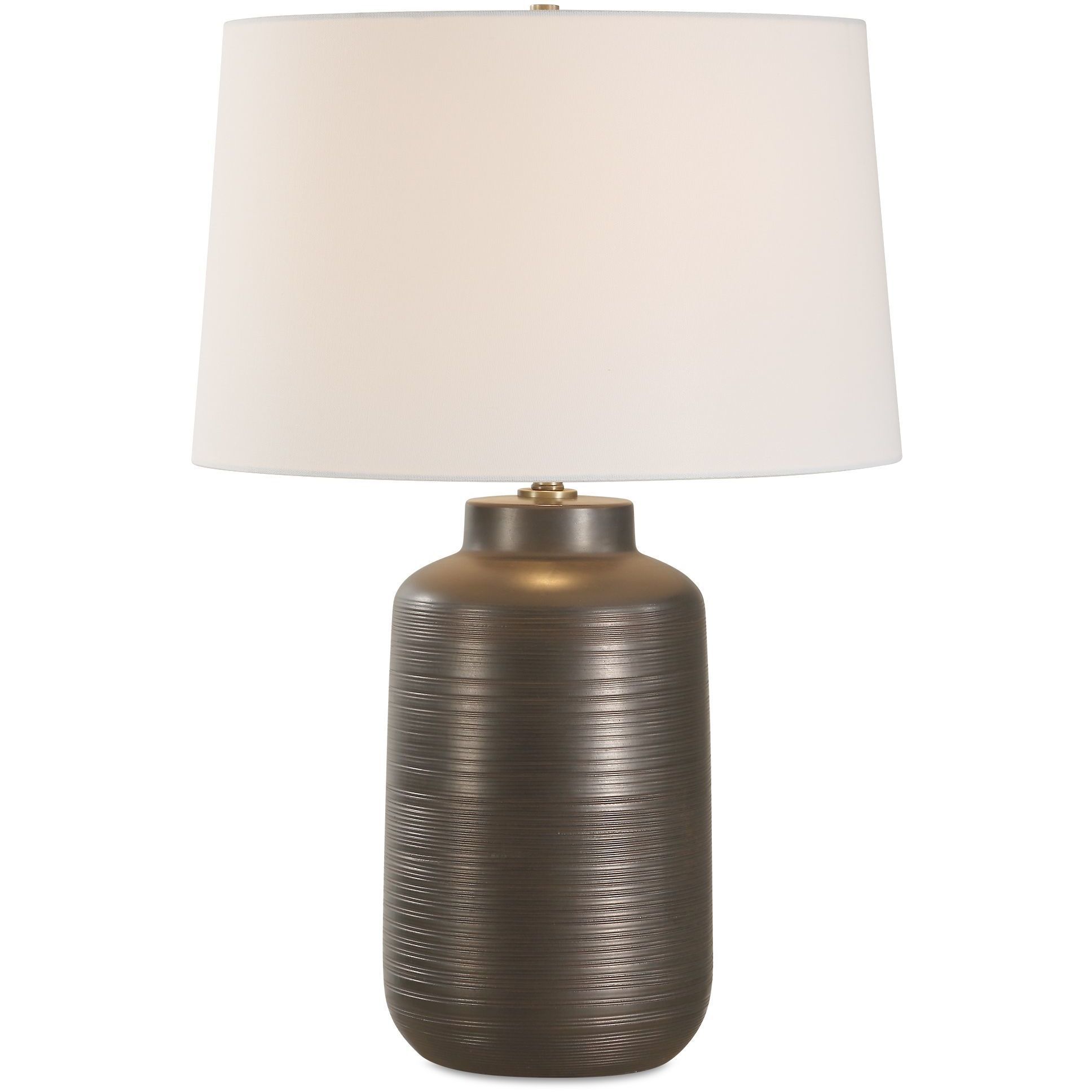 Calderone 26.75 inch 150.00 watt Dark Bronze and Brass Table Lamp Portable Light