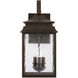Sutter Creek 3 Light 22 inch Oiled Bronze Outdoor Wall Lantern