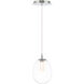 Bolla LED 5.88 inch Chrome Mini-Pendant Ceiling Light, dweLED