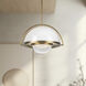 Bowery Pendant Ceiling Light in Vintage Brass