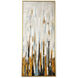 Towers Of Gold Gold/Black/White/and Blue Multi-color Wall Art
