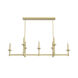 Briargrove 7 Light 51 inch Modern Brass Linear Chandelier Ceiling Light
