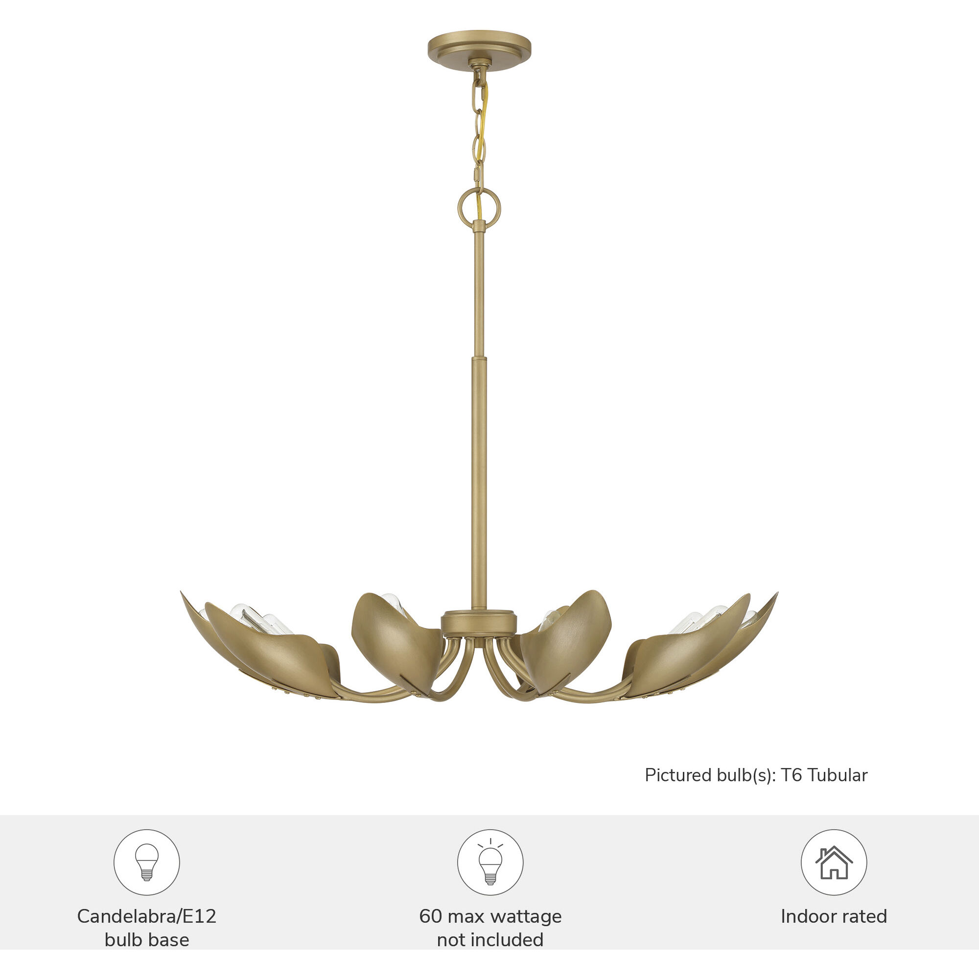 Juneway 10 Light 28 inch Luxe Gold Chandelier Ceiling Light, Medium