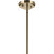 Bekah 1 Light Champagne Bronze Pendant Ceiling Light, Convertible