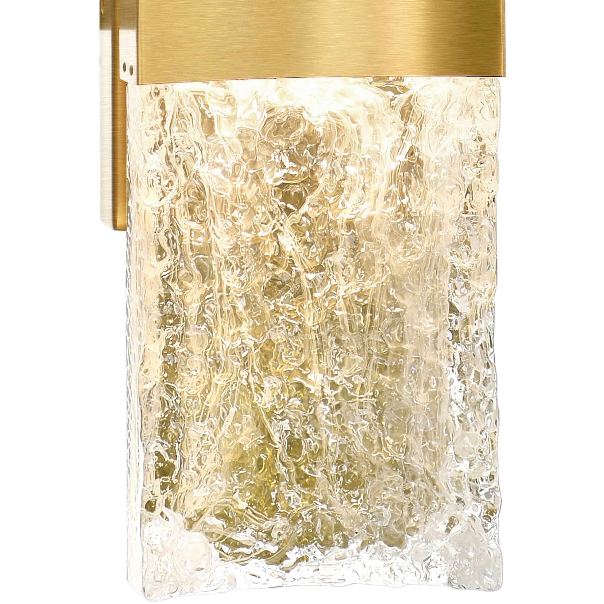Lava LED 6 inch Brass Wall Light