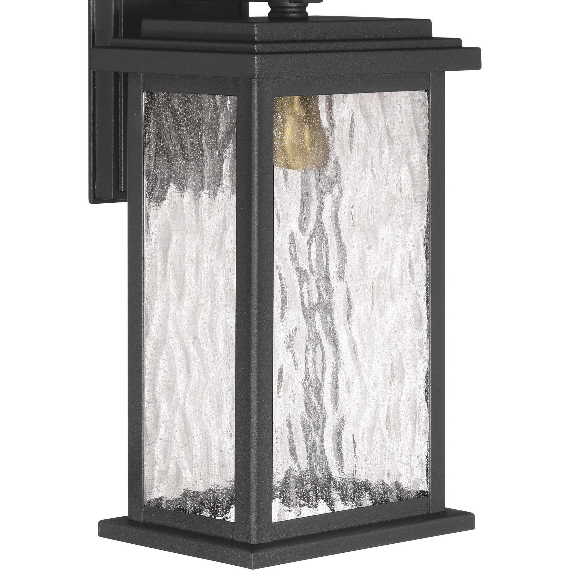 Estate 1 Light 13 inch Black and Brass Outdoor Wall Sconce