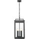 Hartwell 5 Light 12 inch Sand Black Outdoor Chain Mount Ceiling Fixture