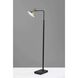 Lucas 54 inch 6.00 watt Black with Antique Brass LED Floor Lamp Portable Light