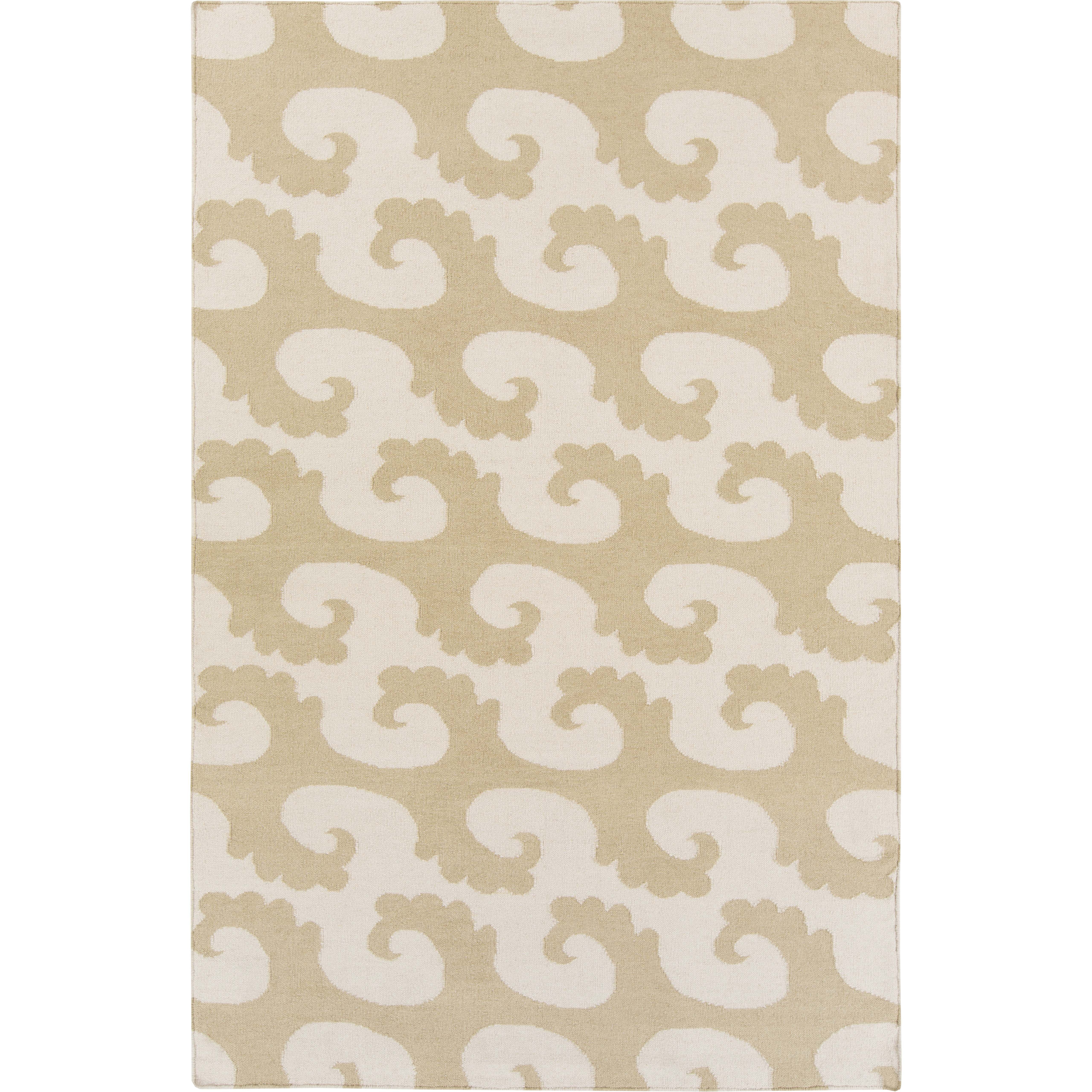 Yacht Club 132 X 96 inch Khaki, Cream Rug