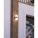Peri LED 8.88 inch Black Exterior Wall in Matte Opal Glass