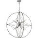 Cortez 8 Light 30 inch Brushed Nickel Chandelier Ceiling Light