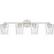 Ballas 4 Light 31.5 inch Satin Nickel Bathroom Vanity Light Wall Light