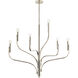 Livadia 6 Light Polished Nickel Chandelier Ceiling Light, 1 Tier Medium