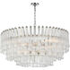 Julie Neill Lorelei LED 40 inch Polished Nickel Chandelier Ceiling Light, Large