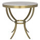 Byron 30 X 30 inch Antique Brass Side Table