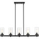 Tahoe 5 Light 4.5 inch Matte Black Outdoor Linear Chandelier