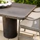 Gemini 72 X 30 inch Matte Carbon Outdoor Dining Table