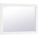 Aqua 32 X 24 inch White Wall Mirror