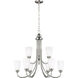 Seville 9 Light 28.88 inch Brushed Nickel Chandelier Ceiling Light