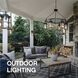 Shelter LED 18 inch Black Outdoor Wall Mount Lantern, Large