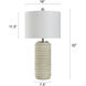Ella 32 inch 150.00 watt Brie and Brushed Steel Table Lamp Portable Light
