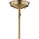 Estelle LED 27.5 inch Natural Brass Pendant Ceiling Light