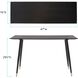 Soho 47 inch Dark Ash/Brass Console Table