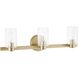 Bedminster 3 Light 24 inch Champagne Gold Vanity Light Wall Light