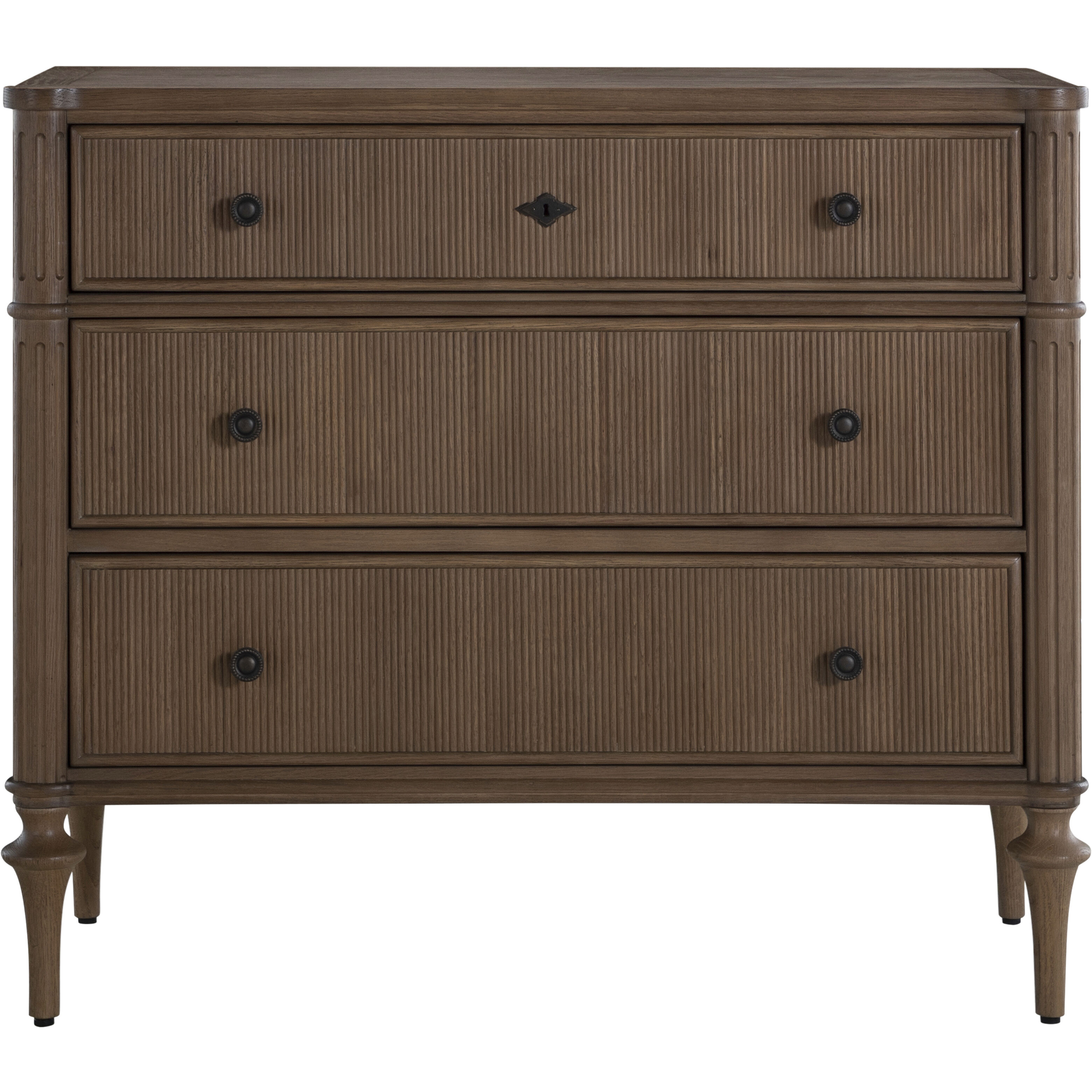 Andrea Satin Oak and Antique Bronze Chest