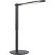 Kovacs Coal Black and Brushed Coal Black Table Lamp Portable Light
