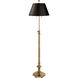 Chapman & Myers Overseas 47 inch 60 watt Antique-Burnished Brass Adjustable Club Floor Lamp Portable Light in Black