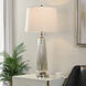 Radley 33 inch 100.00 watt Silver Mercury and Polished Nickel and White Table Lamp Portable Light