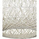 Cocoon 1 Light 21 inch Vanilla Pendant Ceiling Light, Large
