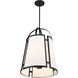 Chartwell 4 Light 16.75 inch Matte Black Pendant Ceiling Light