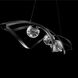 Beyond Slipstream LED 56.25 inch Black Linear Pendant Ceiling Light, Beyond
