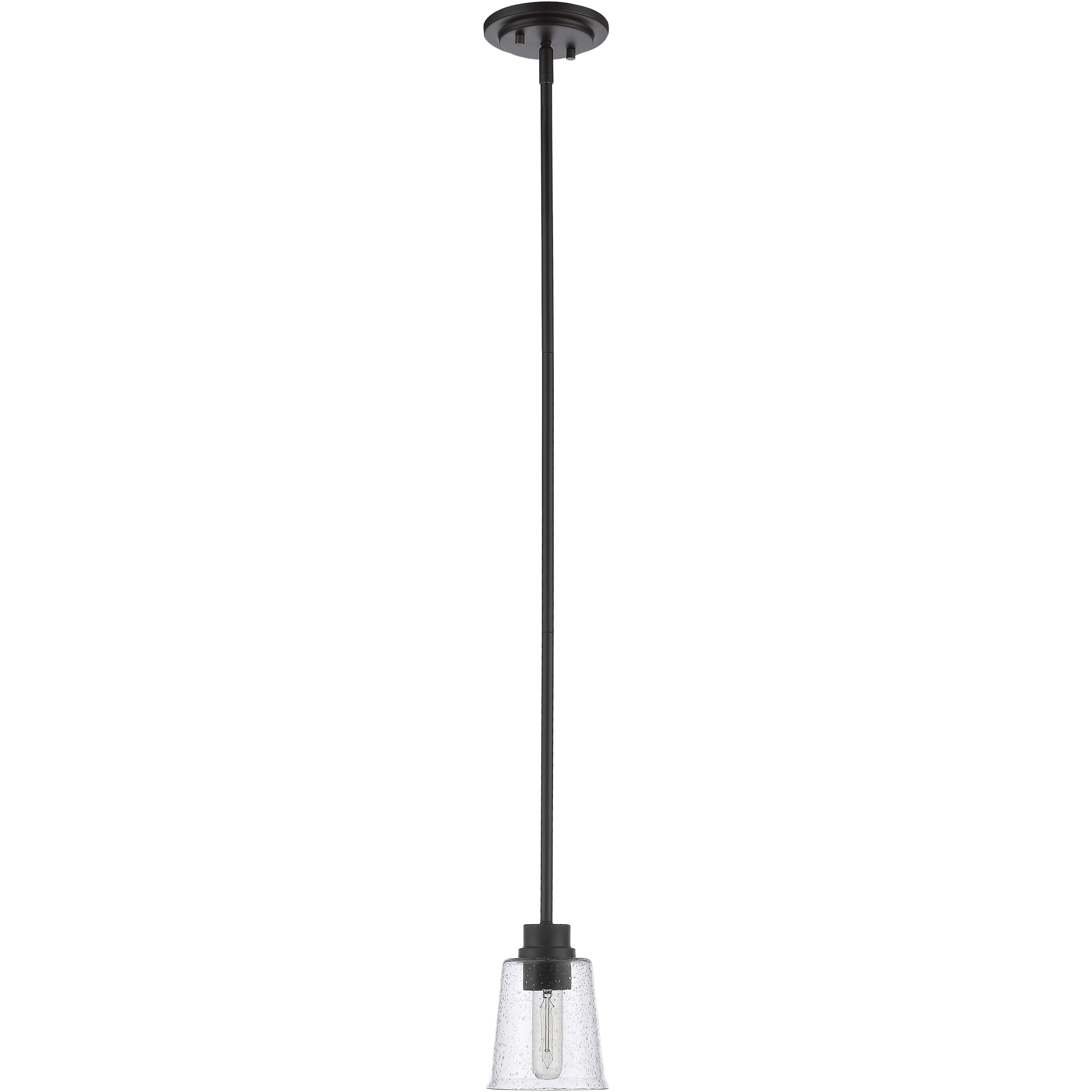 Bohin 1 Light 5 inch Matte Black Pendant Ceiling Light