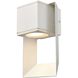 Gaspe Outdoor 1 Light 12 inch Matte White Outdoor Sconce