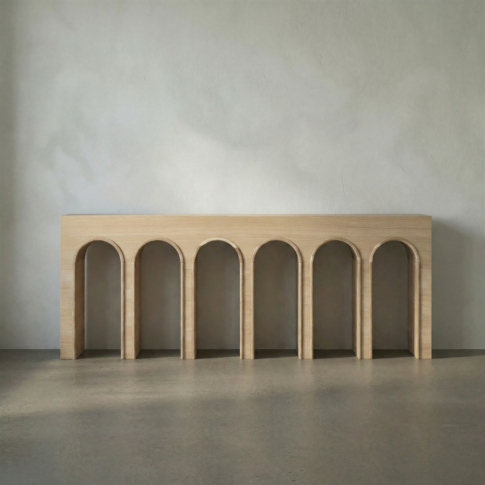 Enzo 83 X 12 inch White Oak Console, Extra Large