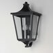 Sutton Place VX 3 Light 25 inch Black Outdoor Wall Mount