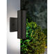 Riga 2 Light 8 inch Matte Black Outdoor Wall Light