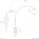 Tambo 92 inch 14 watt Satin Nickel and Dark Walnut Arc Floor Lamp Portable Light in Satin Nickel Steel