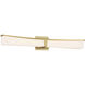 Plane LED 30 inch Honey Gold Bath Light Wall Light