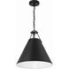 Xavier Pendant Ceiling Light in Matte Black