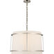 Carrier and Company Callaway LED 24.5 inch Polished Nickel Hanging Shade Ceiling Light, Large