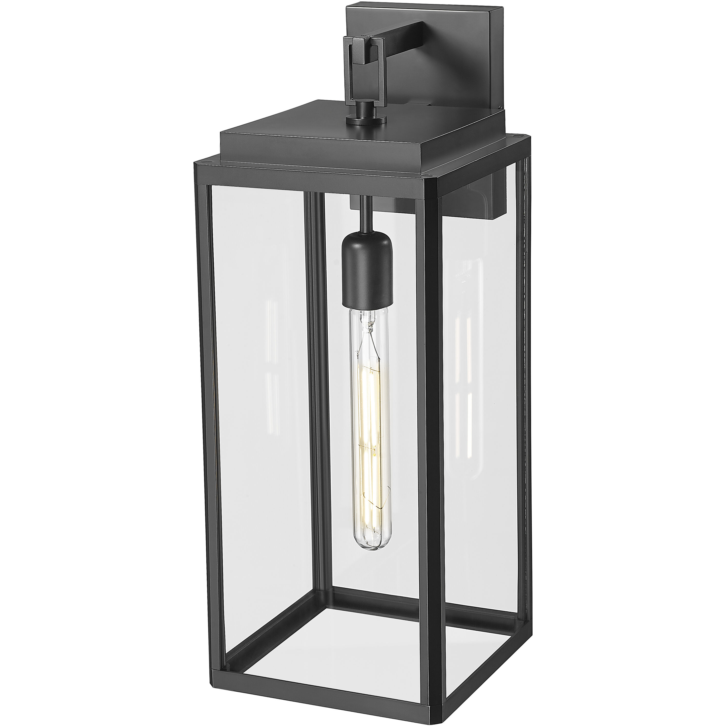 Alpharetta 1 Light 19.75 inch Powder Coated Black Outdoor Wall Lantern