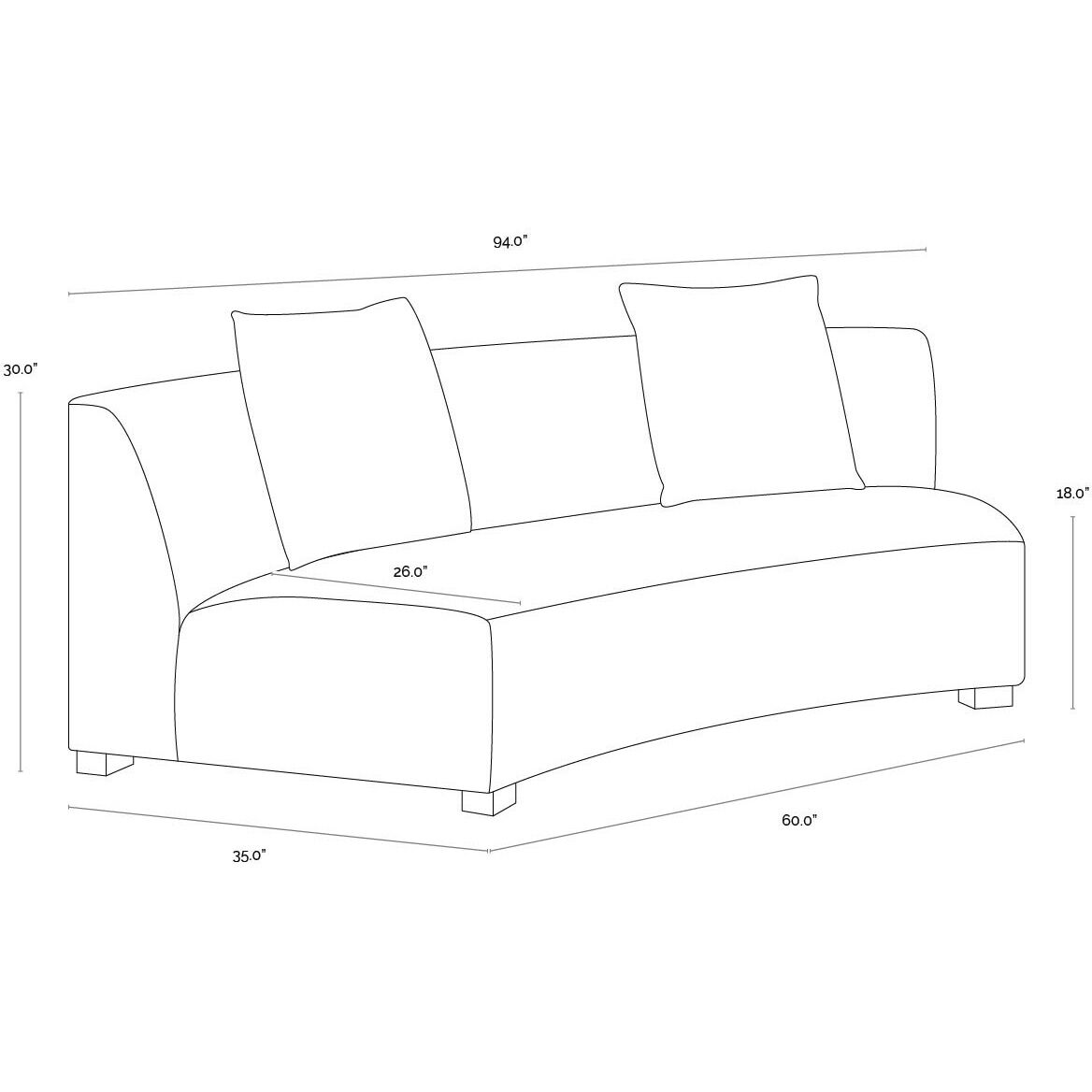 Sarasota Rhapsody Greige Modular Sofa