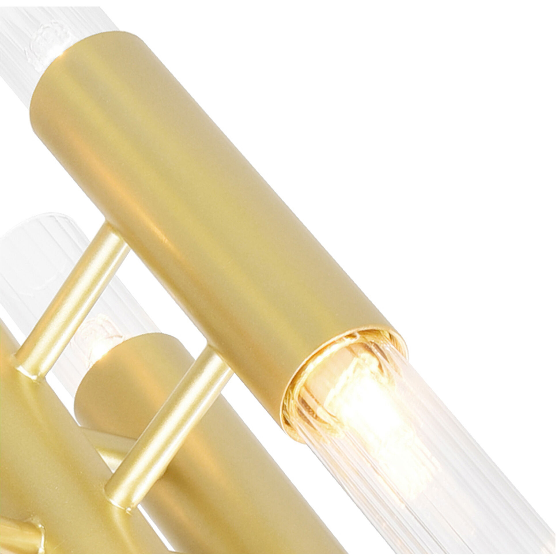 Orgue 6 Light 5 inch Satin Gold Wall Sconce Wall Light