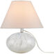 Odette 13 inch 60 watt Clear Table Lamp Portable Light