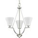 Annette St 3 Light 18 inch Brushed Nickel Foyer Chandelier Ceiling Light